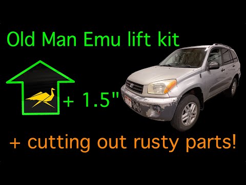 Installing the Old Man Emu lift kit on a 2002 Toyota RAV4