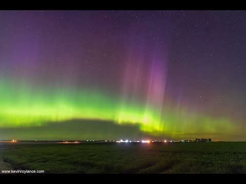 Aurora Borealis Time Lapse - Moses Lake, WA - 05/28/17