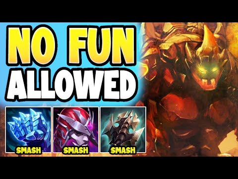 WTF RIOT!? HULK SMASH Malphite Is 100% TOO STUPID... Tank 1000 Tower Shots Before One Shotting Them!