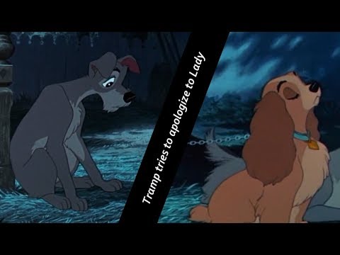 Lady and Tramp - Tramp tries to apologize to Lady HD