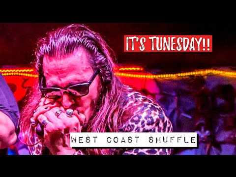 How To Not Suck jamming to a West Coast Shuffle - Blues Harmonica Jam Tracks  Tunesday 31