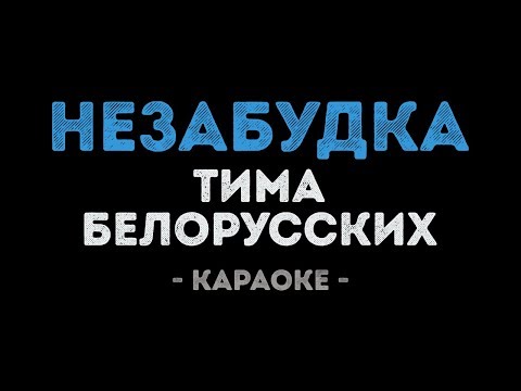 Тима Белорусских - Незабудка (Караоке)