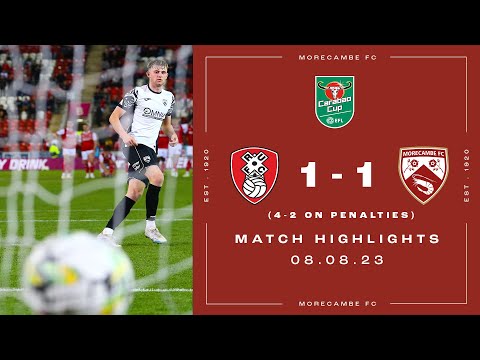 Highlights | Rotherham United 1 Morecambe 1 (4-2 on penalties)