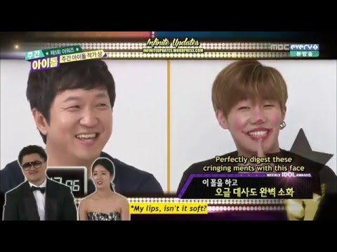 [ENG-SUB] 151230 Weekly Idol Awards - "Writer Award" Sungkyu