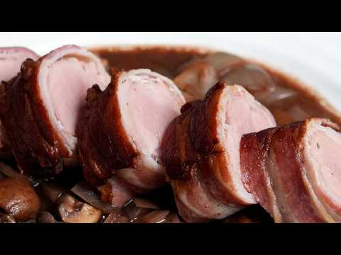 Pork Tenderloin à la Bourguignonne - Juicy Meat & Rich Sauce
