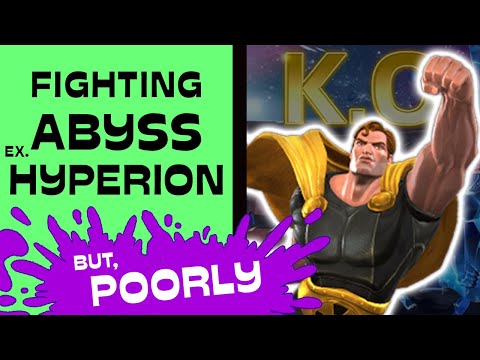 Fighting PATH 1 HYPERION aol ABYSS of LEGENDS, Poorly (ft. Dr Doom) | Marvel Contest Champions