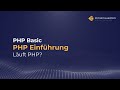PHP Basic 003 Läuft PHP Die PHP Info Datei