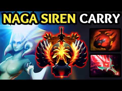 🔥 Broken NAGA SIREN Carry — Immortal Safelane Domination 🔥 Dota 2
