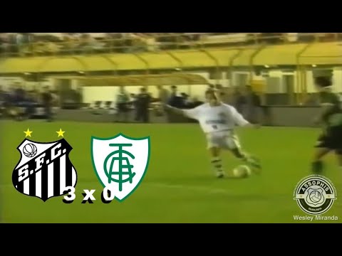 Santos 3 x 0 América MG - 16/08/2000 - Edmundo marca mais um e Robert dois, sendo um antológico!