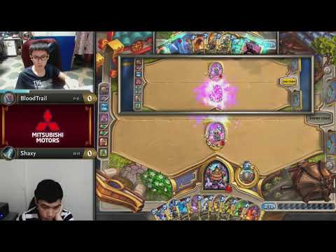 BloodTrail vs Shaxy ||《爐石戰記》大師職業賽 亞太區 第二季 - W3D1