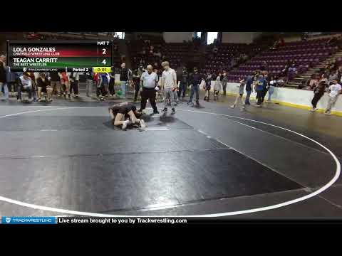 105 Lbs Cons. Semi - Teagan Carritt, The Best Wrestler Vs Lola Gonzales, Chatfield Wrestling Club