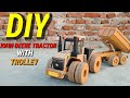 How To Make Rc John Deere Tractor With Hydraulic Trolley From Cardboard And Homemade Ll DIY