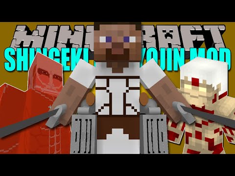 ATTACK ON TITAN MOD - become a TiTAN in minecraft - Minecraft mod 1.12.2 Review English