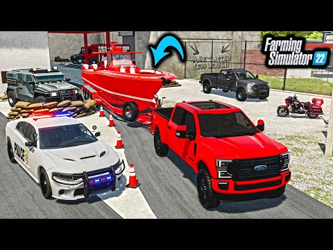 WE CAUGHT THE "YACHT ROBBER" SUSPECT! (POLICE CHECKPOINT) | STOLEN BOAT | FS22