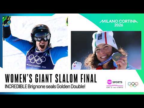 Brignone wins giant slalom for second Olympic gold in stunning comeback 🇮🇹 | Winter Olympics 2026