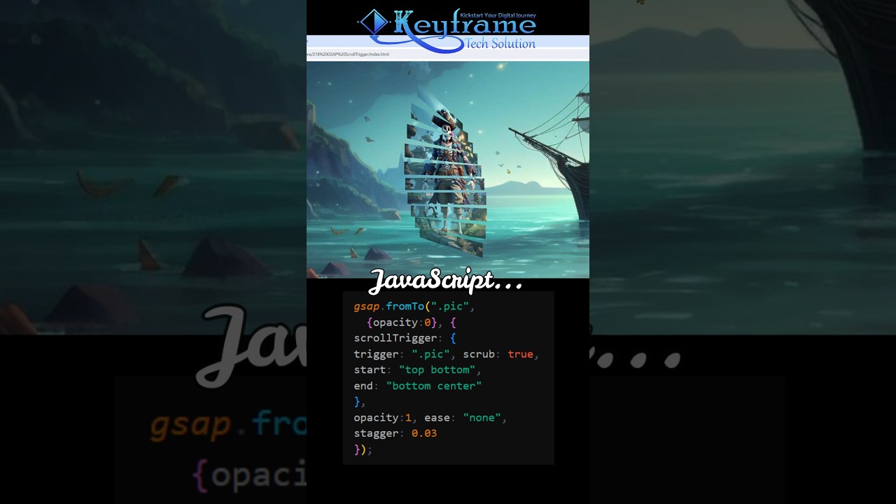 Build Gsap Scrolltrigger Animation | HTML, CSS and JavaScript #programming #coding #css #webdesign