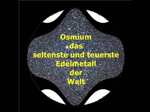 Kristallines Osmium - das achte, seltenste, teuerste und letzte Edelmetall der Welt!