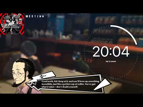 Persona 5 Focus Timer | 4x25min Pomodoro | Great for Working / Studying / Heists