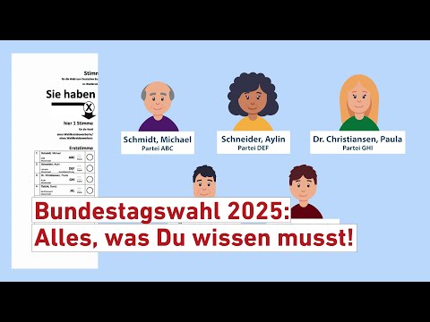 Bundestagswahl 2025 kurz erklärt – alles, was du wissen musst!