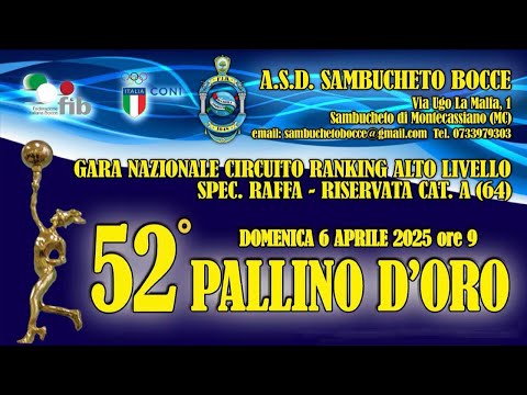 52° Pallino d'oro - Gara Nazionale - Alto livello