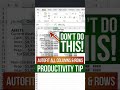 How to AutoFit EVERYTHING in Excel FAST! #shorts