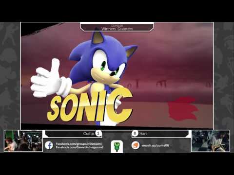 GUMS08 Singles (Winner's Quarters) - HSG Craftis (Sonic) vs WFU Hark (Samus)