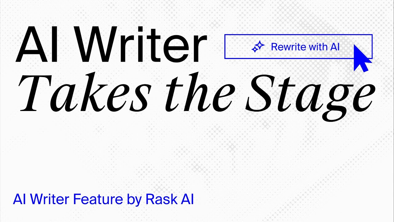 Rewrite? Ok! Meet AI Writer's Elegant Solution to Translation by Rask AI video thumbnail