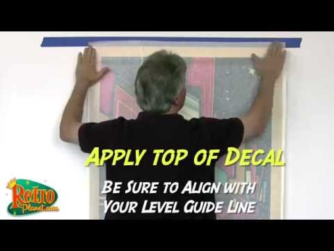 How to Apply Large Wall Decals