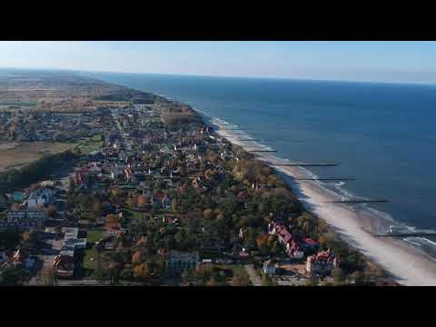 Hotel Jantar (Niechorze) von oben - mit Blick auf die polnische Ostseeküste