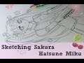Sketching Sakura HATSUNE MIKU | Chizakura Art ...