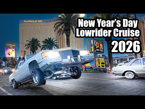 Las Vegas New Year’s Day Lowrider Cruise! The First Cruise Of 2026! (Lowrider Blvd) 