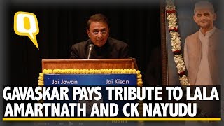 Sunil Gavaskar Reminisces About Lala Amarnath, CK Nayudu & Kapil Dev | The Quint