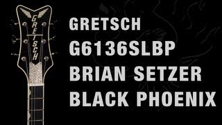 Video thumbnail for Gretsch G6136SLBP Brian Setzer Black Phoenix Overview by Wildwood Guitars