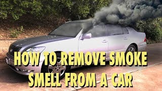 How to Remove Smoke Smell (and other odors) From a Car