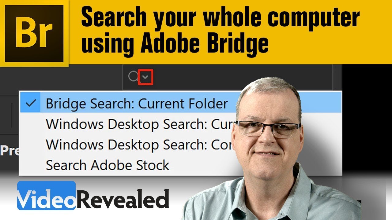 Search your whole computer using Adobe Bridge