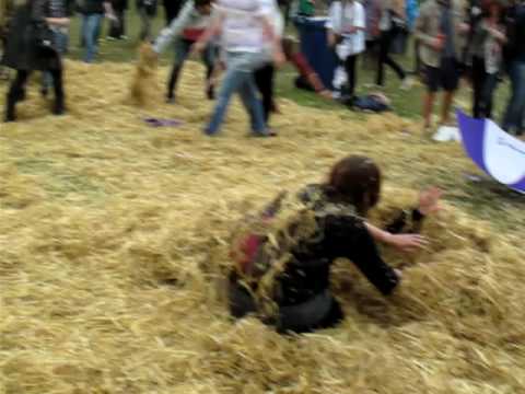 Straw fight at Field Day Festival 2009