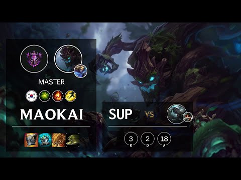 Maokai Support vs Senna - KR Master Patch 10.14