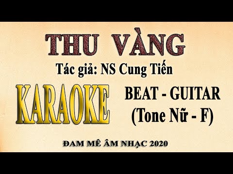 Karaoke THU VÀNG Tone Nữ Guitar
