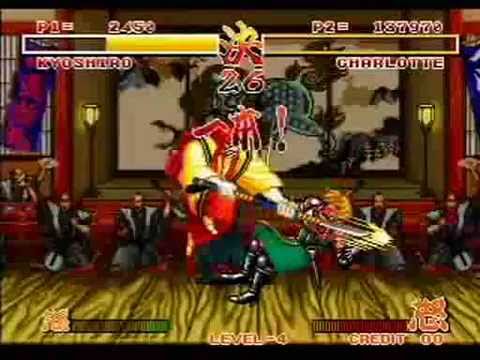 SamuraiShodown056 Senryo Kyoshiro vs Charlotte --kitakawati--