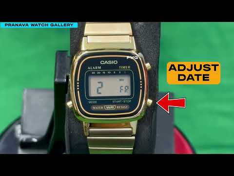 How to Set a Digital Watch Casio D124 LA670WGA-1DF