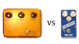 Video thumbnail for Klon Centaur vs Greer Amps Lightspeed Organic Overdrive by shnobel