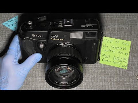 How to take the SEIKO  shutter out of FUJI GW690 ver. III   Loose shutter blades