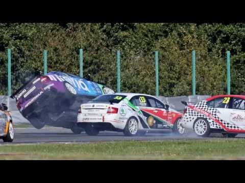 Tim Gábor - Skoda Octavia Cup, Brno, Race 2 Crash
