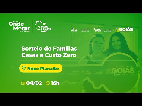 Sorteio de Famílias em Novo Planalto