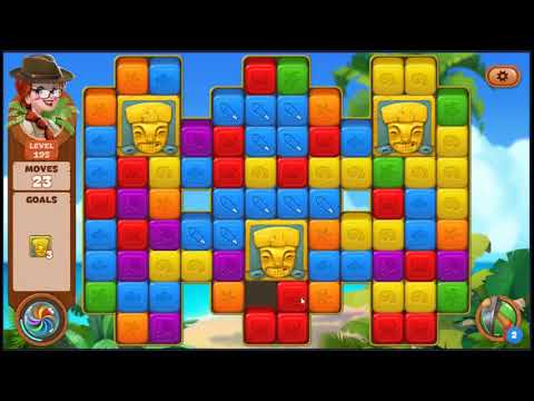 Lost Island Blast Adventure Level 195 - NO BOOSTERS 🏝️ | SKILLGAMING ✔️