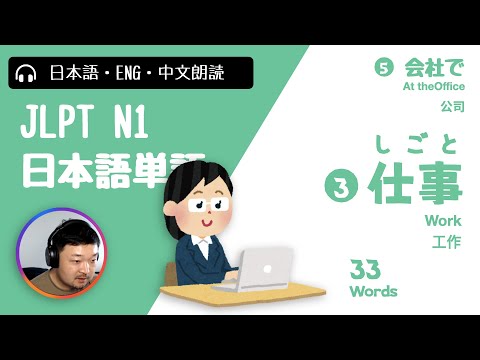 C05-E03 Japanese Words About Work | JLPT N1 Vocabulary Study