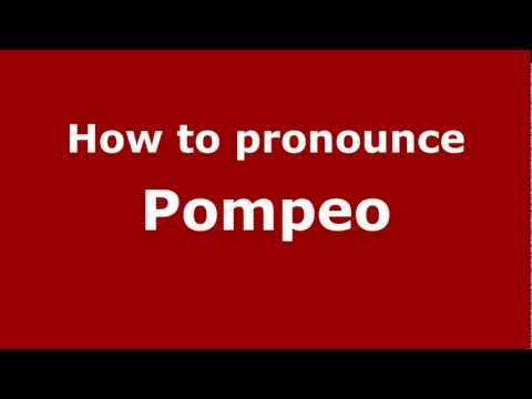 How to pronounce Pompeo