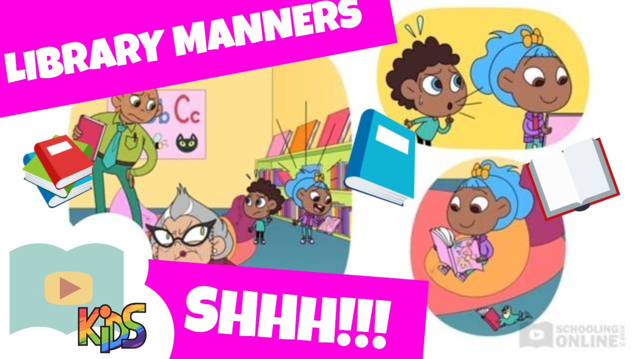 Library Manners | The Loud Library | Schooling Online Kids full lesson