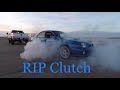 F 350 VS Subaru WRX Tug Of War AWD Burnouts