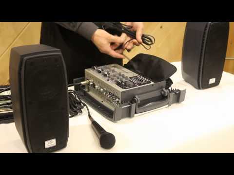 Peavey Messenger Portable 100 Watt Powered PA System w/ Speakers, Mic/Mixer/Case | AudioSavings.com